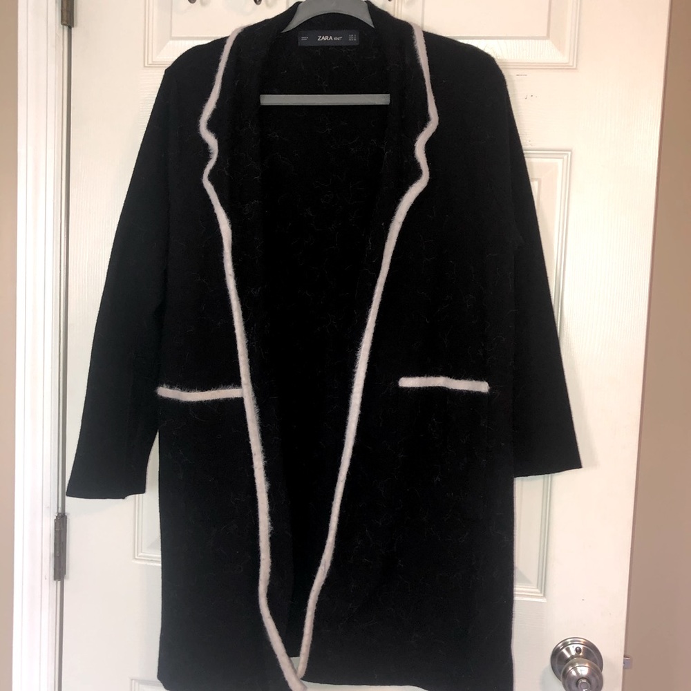 Zara Size S Collared Cardigan